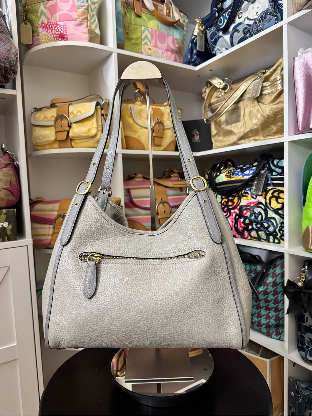 Coach Lori Color Block Leather Handbag - Picture 5 of 12